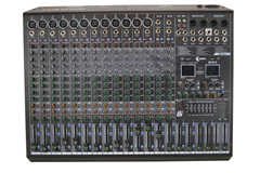 Audio Mixer 12 Mono + 2 Stereo Music Channels Dual Effects and Bluetooth